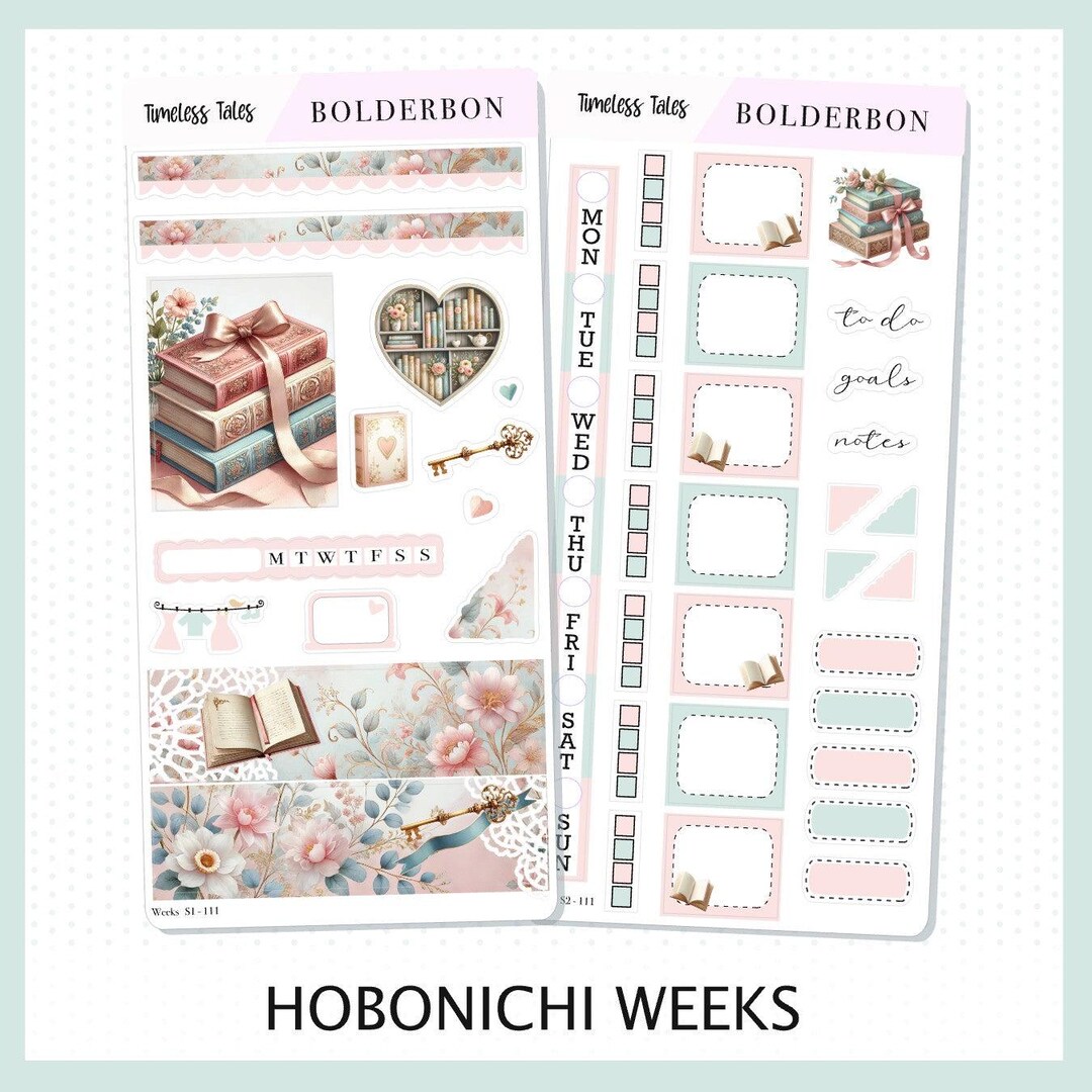 Timeless Tales • Hobonichi Weeks • Weekly Sticker Kit • Planner ...