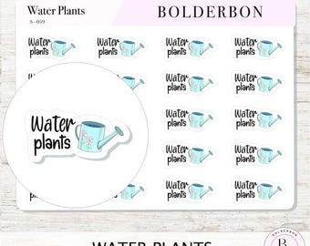 WATER PLANTS || Cute Watering Can Icon for Plant Care, Gardening Tracker, and Planner Reminders