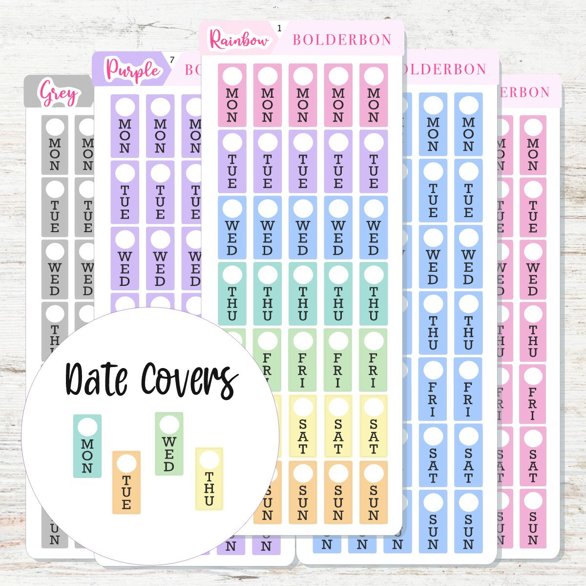 mini-date-covers-hobonichi-weeks-planner-stickers-mini-planner-planner-stickers-pastel-colorful-hobo-stickers-etsy