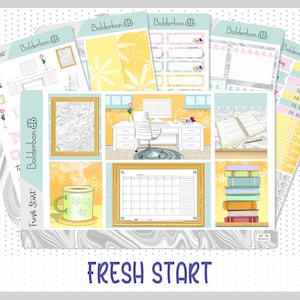 FRESH START // Pegatinas semanales de planner para Erin Condren, Recollections, Happy Planner, Plum Paper, MakseLife y más!