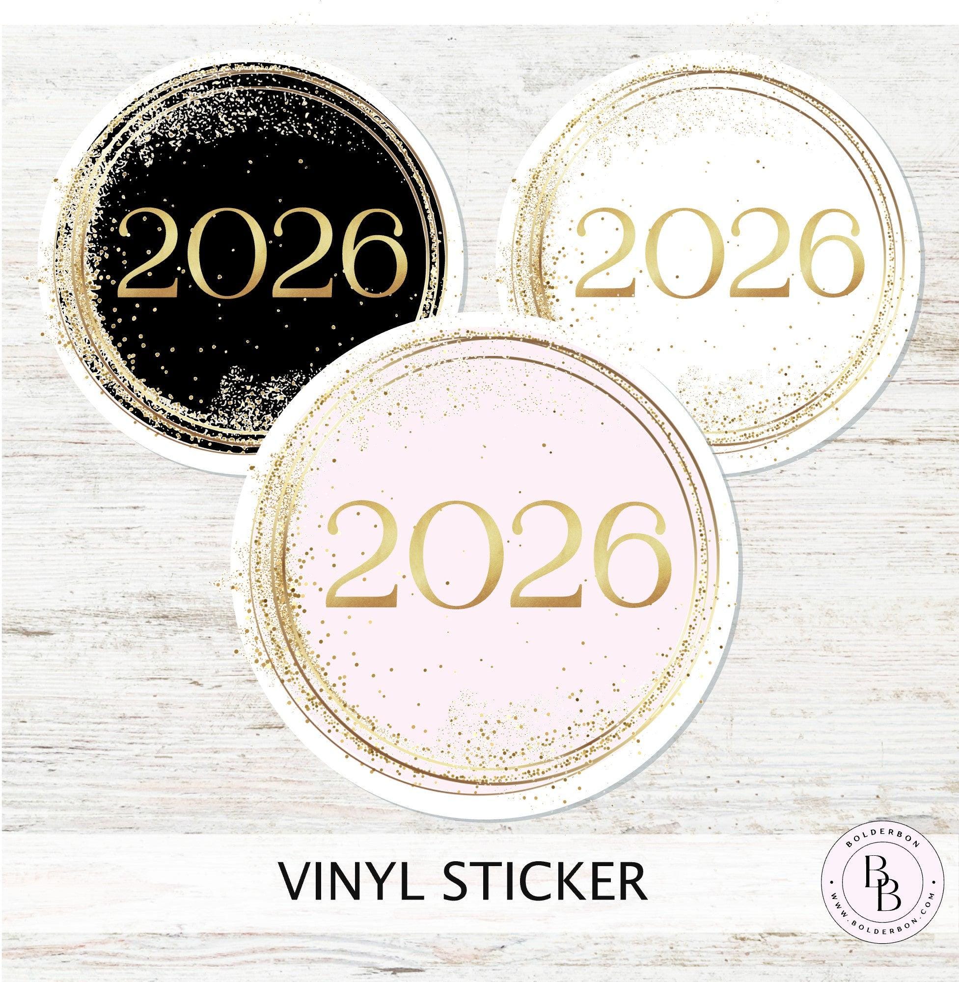 2026 CIRCLE STICKER Elegant Circle Vinyl Decal For Journals Il 6nj0 