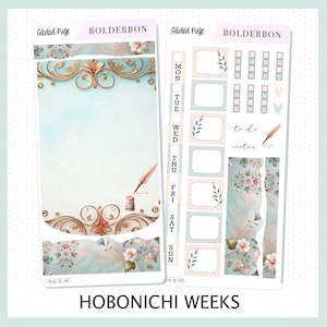 GILDED PAGE Hobonichi Weeks || Planner Sticker Kit, Bookish