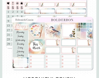 May • Hobonichi Cousin • Monthly Sticker Kit • Planner Stickers