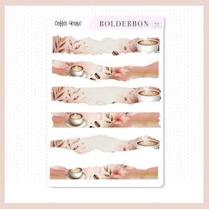 COFFEE HOUSE || Washi Journal Stickers