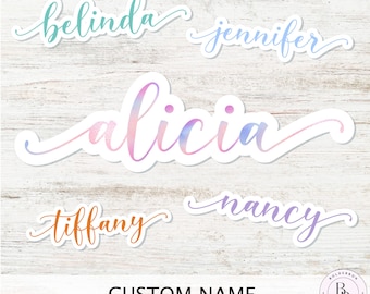 Custom Name Stickers || Custom Word Text Personalized Labels