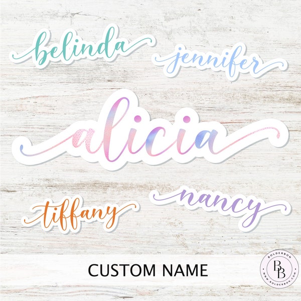 Custom Name Stickers || Custom Word Text Personalized Labels