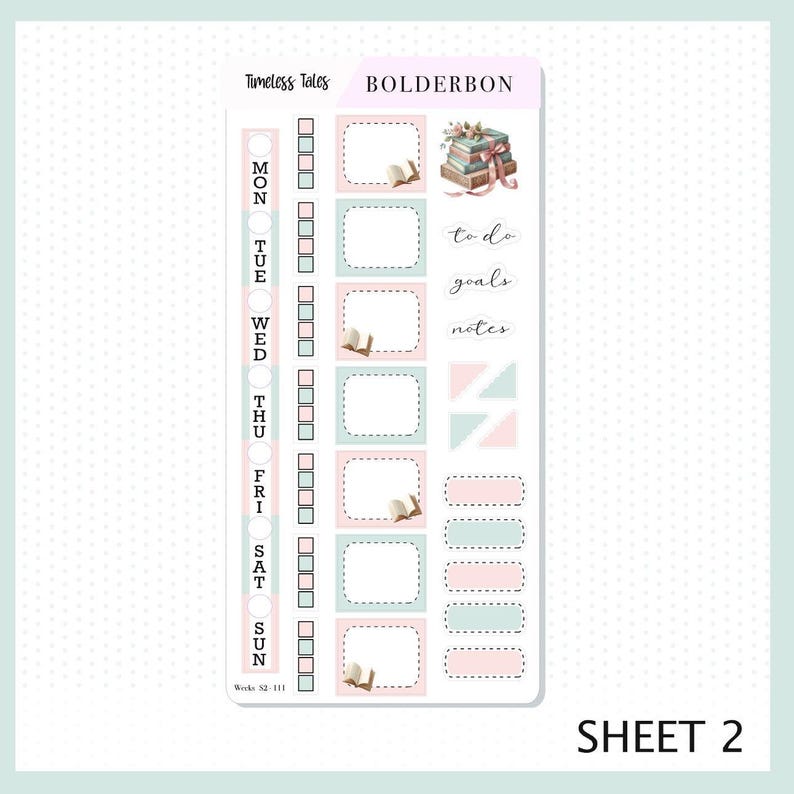 Timeless Tales • Hobonichi Weeks • Weekly Sticker Kit • Planner ...