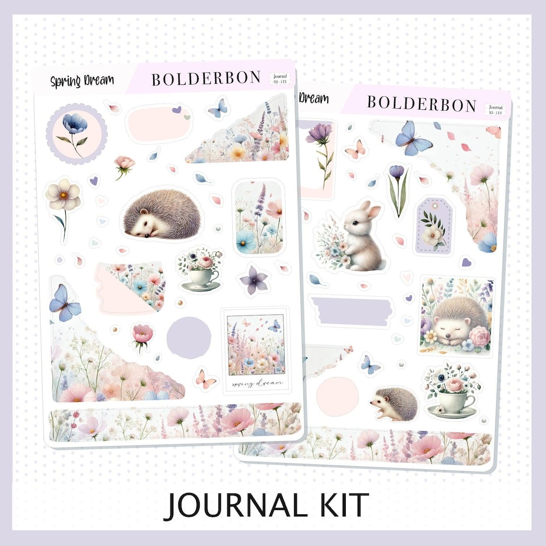 Spring Dream • Journal Sticker Kit - Etsy