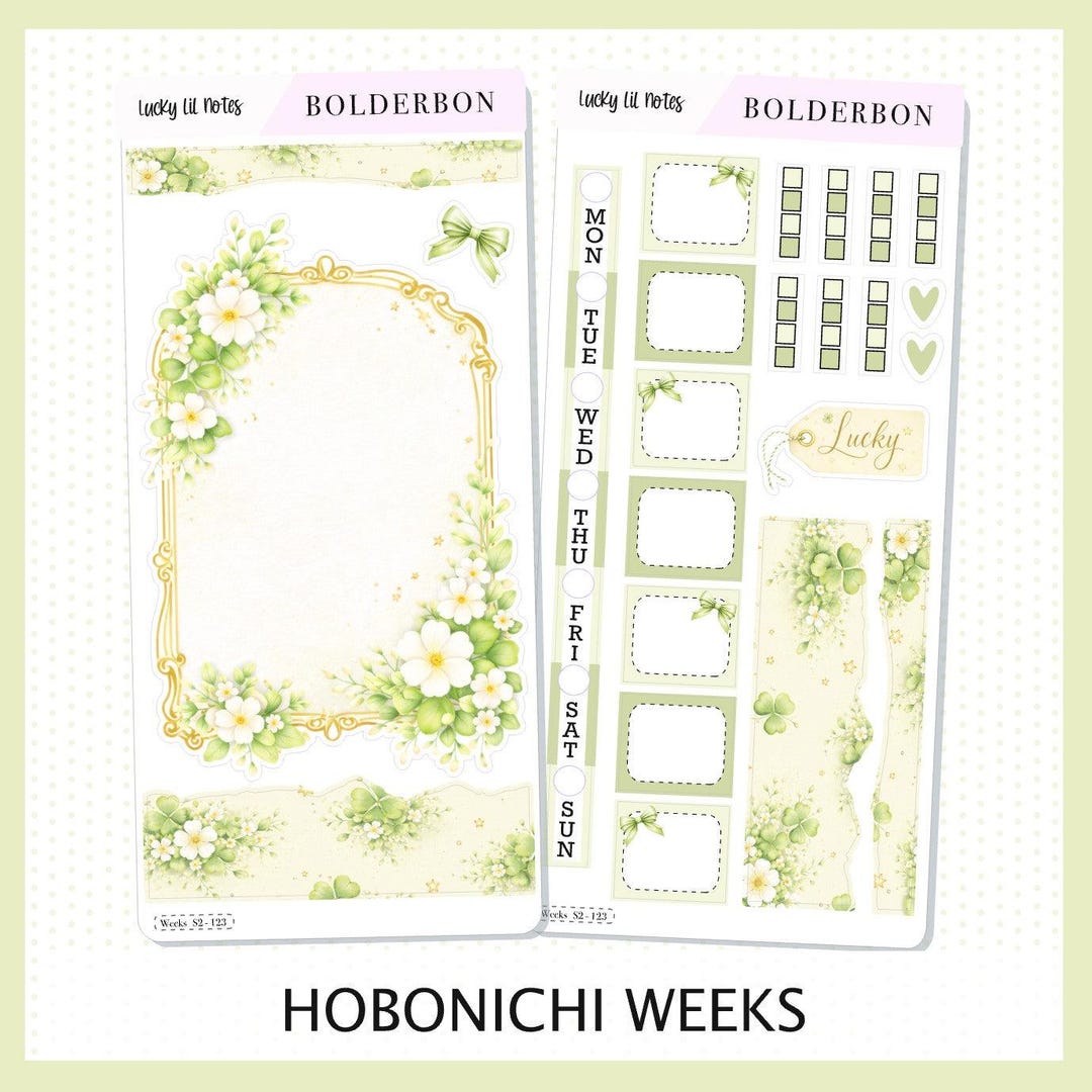 Lucky Lil Notes • Hobonichi Weeks • Weekly Sticker Kit • Planner ...