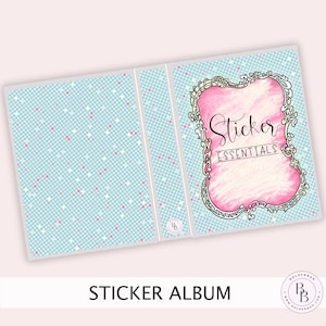 STICKER ESSENTIALS Sticker Album || 6x8 Jumbo and Mini Sampler, Sticker Book, Sticker Storage, Photo Album, Cute Sleeve Album