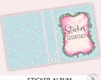 STICKER ESSENTIALS Sticker Album || 6x8 Jumbo and Mini Sampler, Sticker Book, Sticker Storage, Photo Album, Cute Sleeve Album