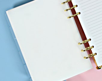 A5 Planner Dividers • Frosted Divider Set • Planner Tabs • Ring Planner Accessories • A5 Organizer