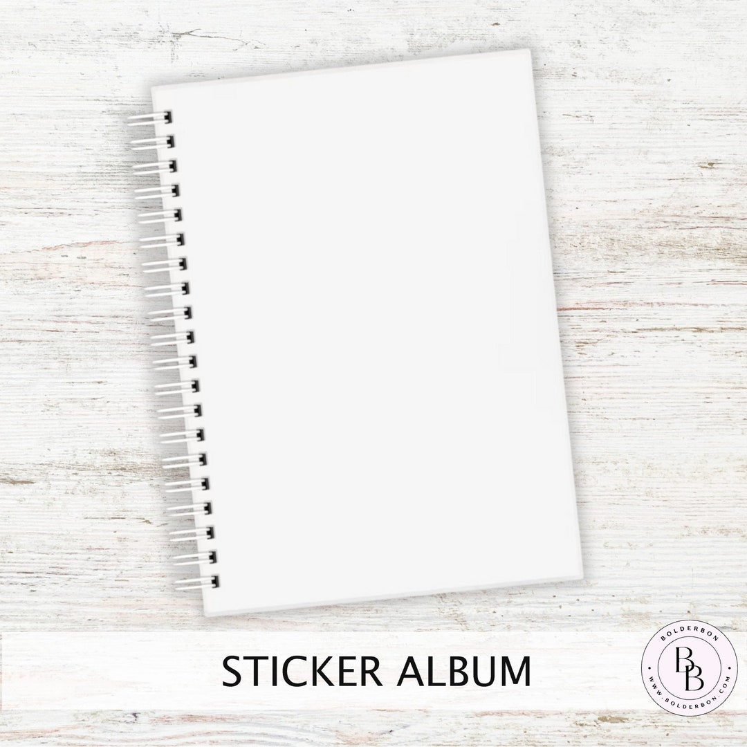 CLEAR Reusable Sticker Album || 5x7 Reusable Coil Sticker Book - Etsy