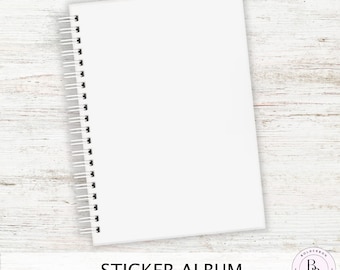 CLEAR Reusable Sticker Album || 5x7 Reusable Coil Sticker Book