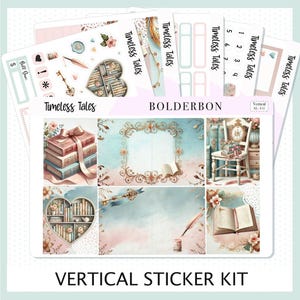 TIMELESS TALES // Kit adesivi per planner verticale 7x9
