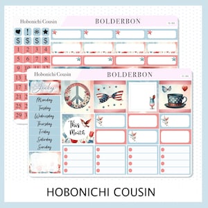 LUGLIO Hobonichi Cousin e A5 Day Free // Kit adesivi per planner mensile