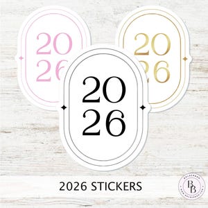 2026 CHIC STICKERS || Classic Minimalist Vinyl Decal for Planners, Journals Setups & More!
