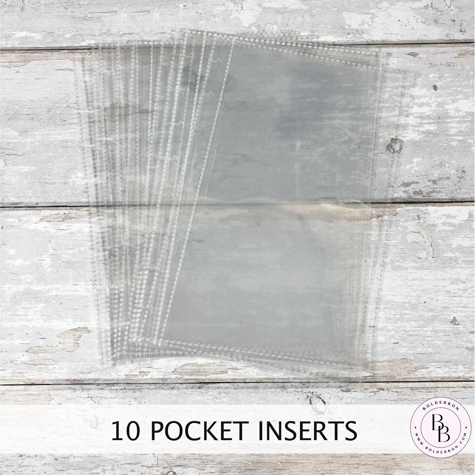 Single Pocket Inserts Discbound • Single or Set of 10 • Clear Storage ...