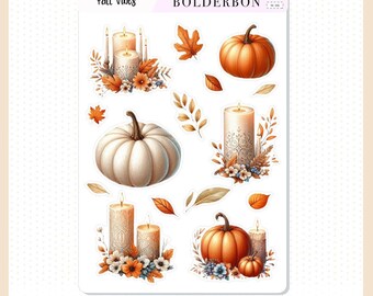 FALL VIBES DECO || Journal Stickers