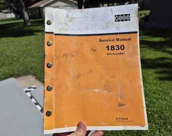 Original 1970s Case 1830 Uni-Loader Service Manual Book