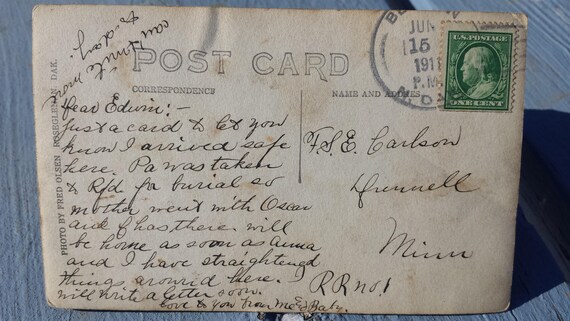 1911 Teddy Theodore Roosevelt Cabin Bismarck North Dakota Rppc Etsy