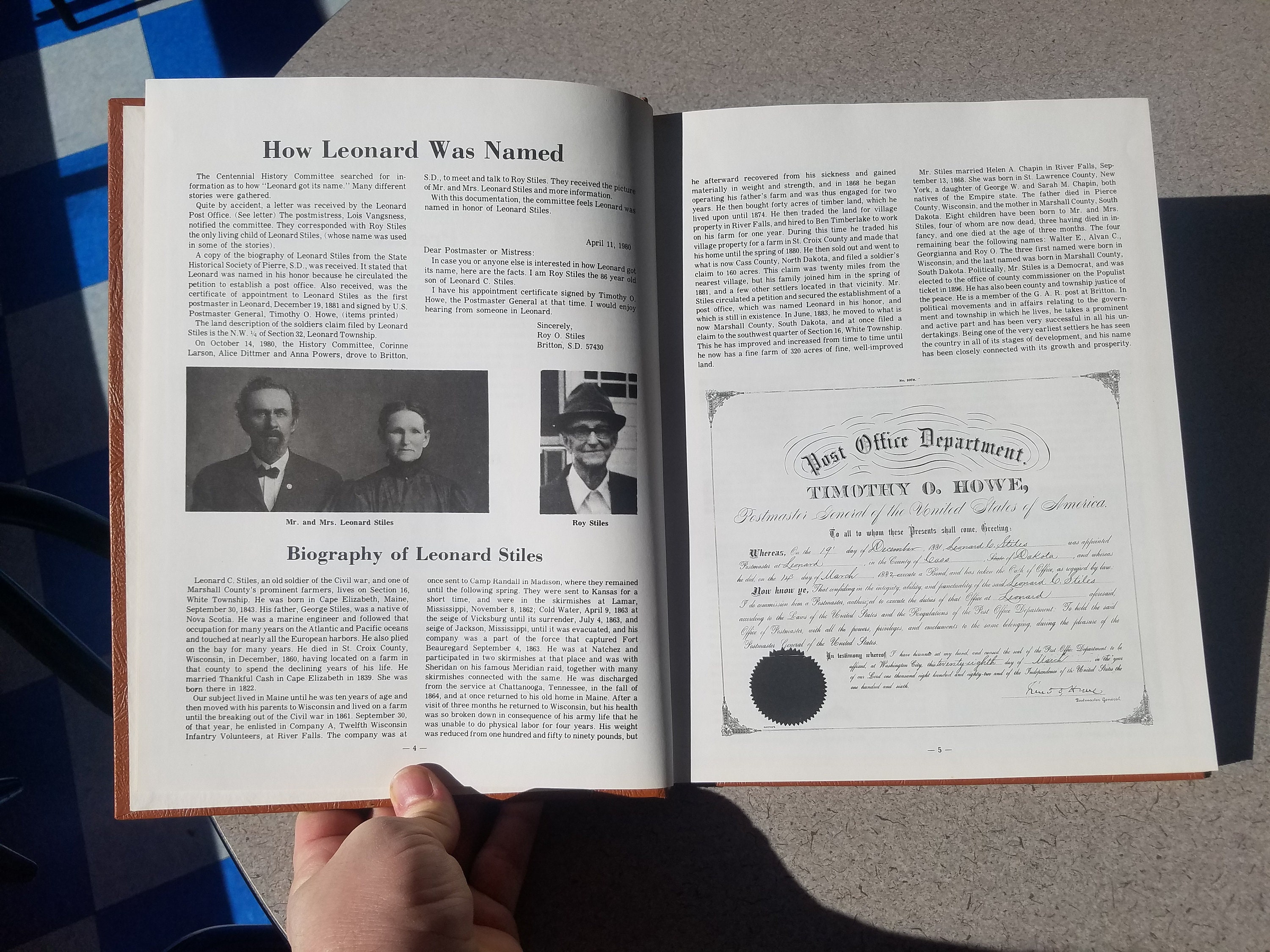 1881 1981 History Book Leonard North Dakota 200 Pages Etsy