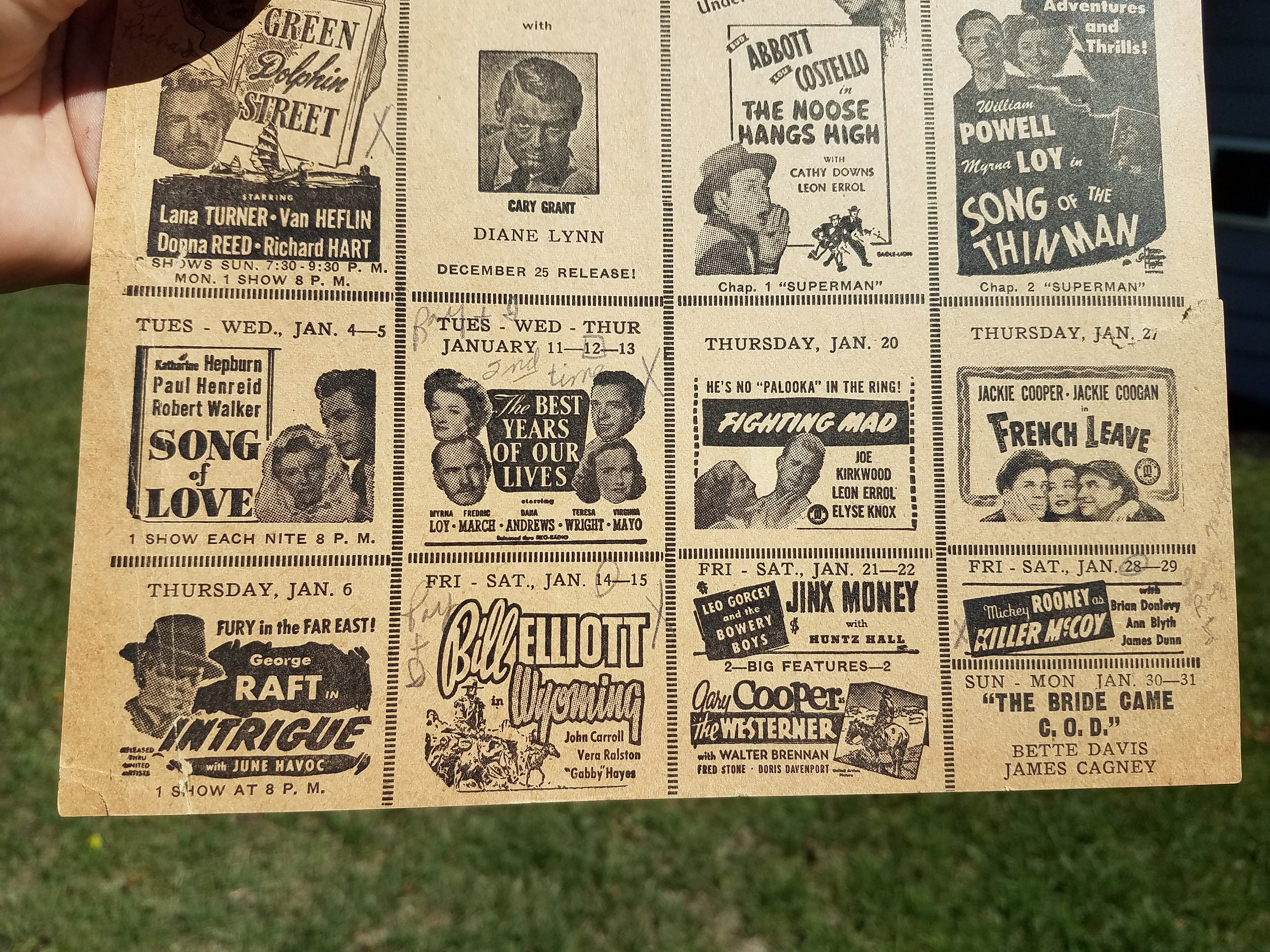 Art & Collectibles 1940's Britton South Dakota Theatre Lobby Card Poster Movie Bill Listing