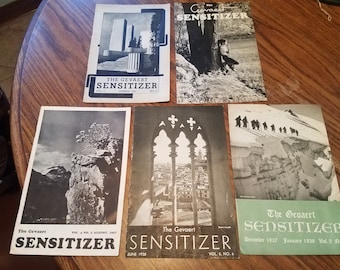 Lot Of 5 1933 1937 1938 Gevart Sensitizer Photography Camera Magazine Booklets