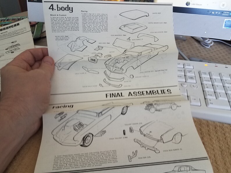 Vtg 1953 Studebaker Model Car Instruction Sheet AMT Co. Etsy