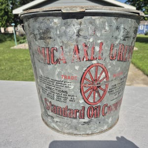 Vintage Metal Grease Can - Etsy