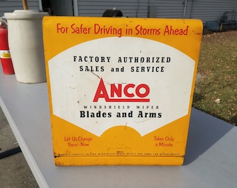 1950s Anco Windshield Wipers Advertising Tool Box for Your Service