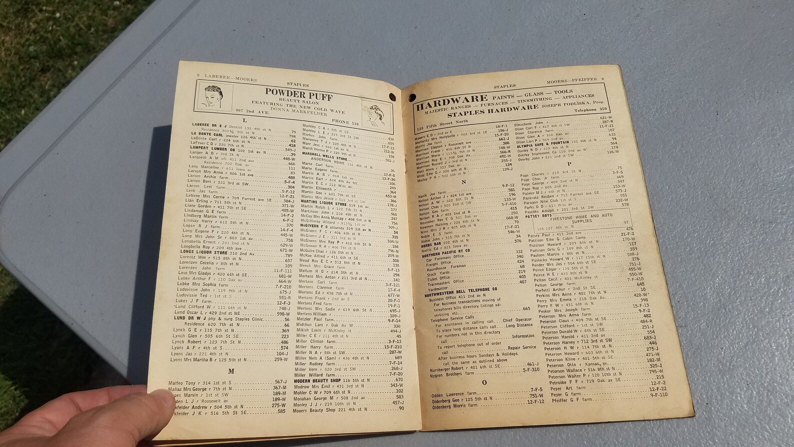 1947 Staples Minnesota Northwestern Bell Telephone Directory Etsy