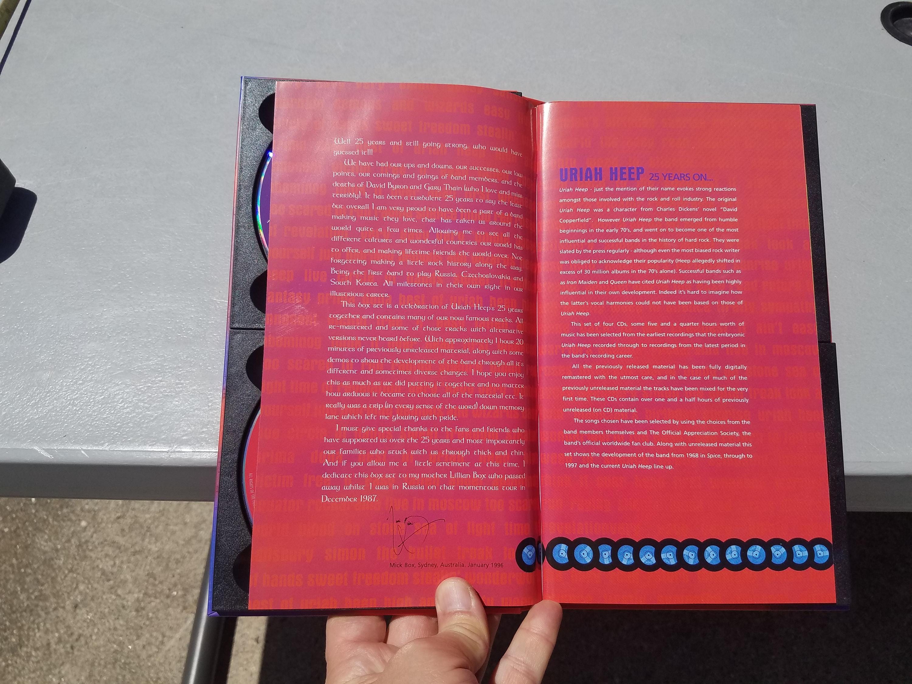 URIAH HEEP - Time of Revelation: 25 Years on 4 CD Box Set Import