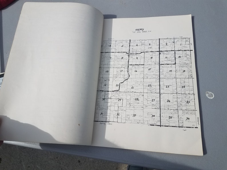1958 Roberts County South Dakota Plat Book Rosholt New Effington Claire