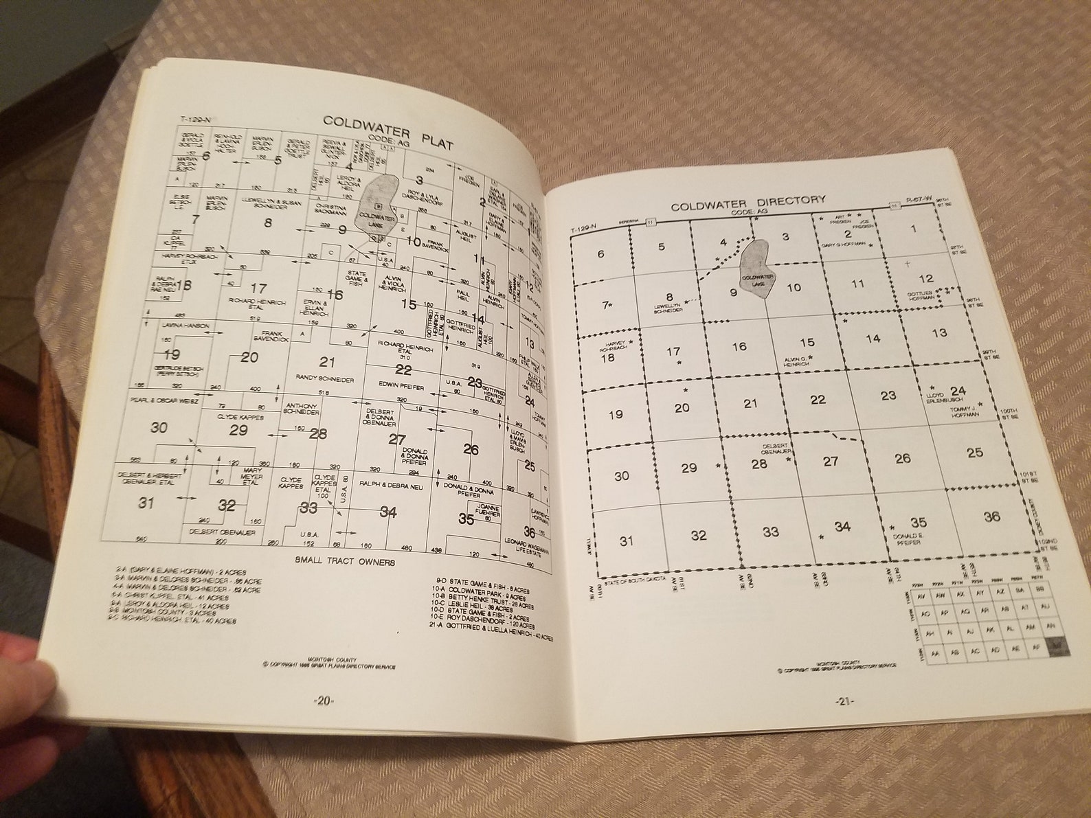 1995 Mcintosh County North Dakota Plat Book & Directory Etsy