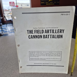 FM6-20-1 The Field Artillery Cannon Battalion Original Book