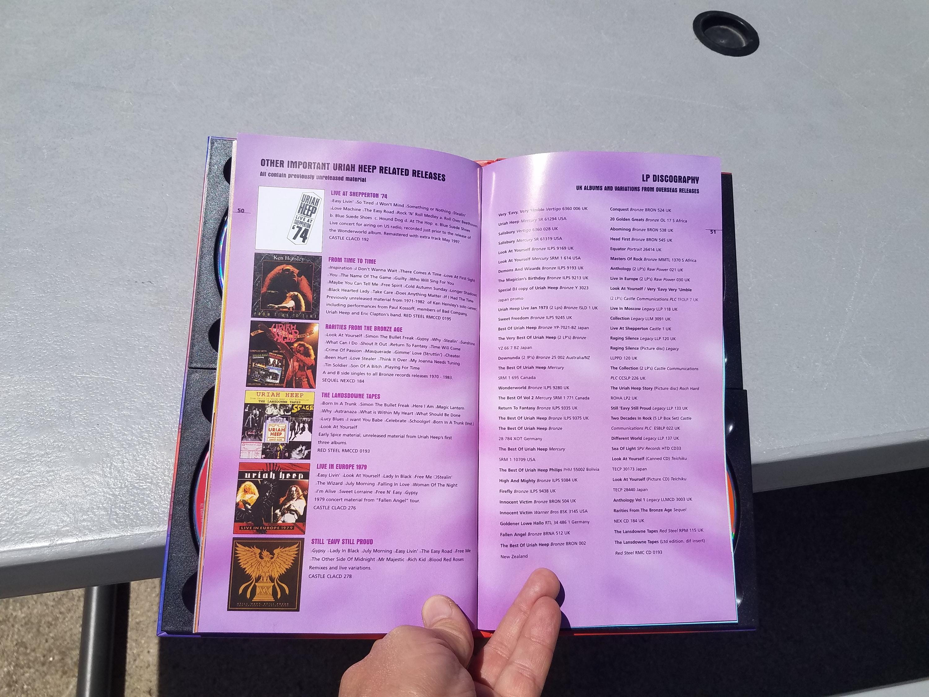 URIAH HEEP - Time of Revelation: 25 Years on 4 CD Box Set Import