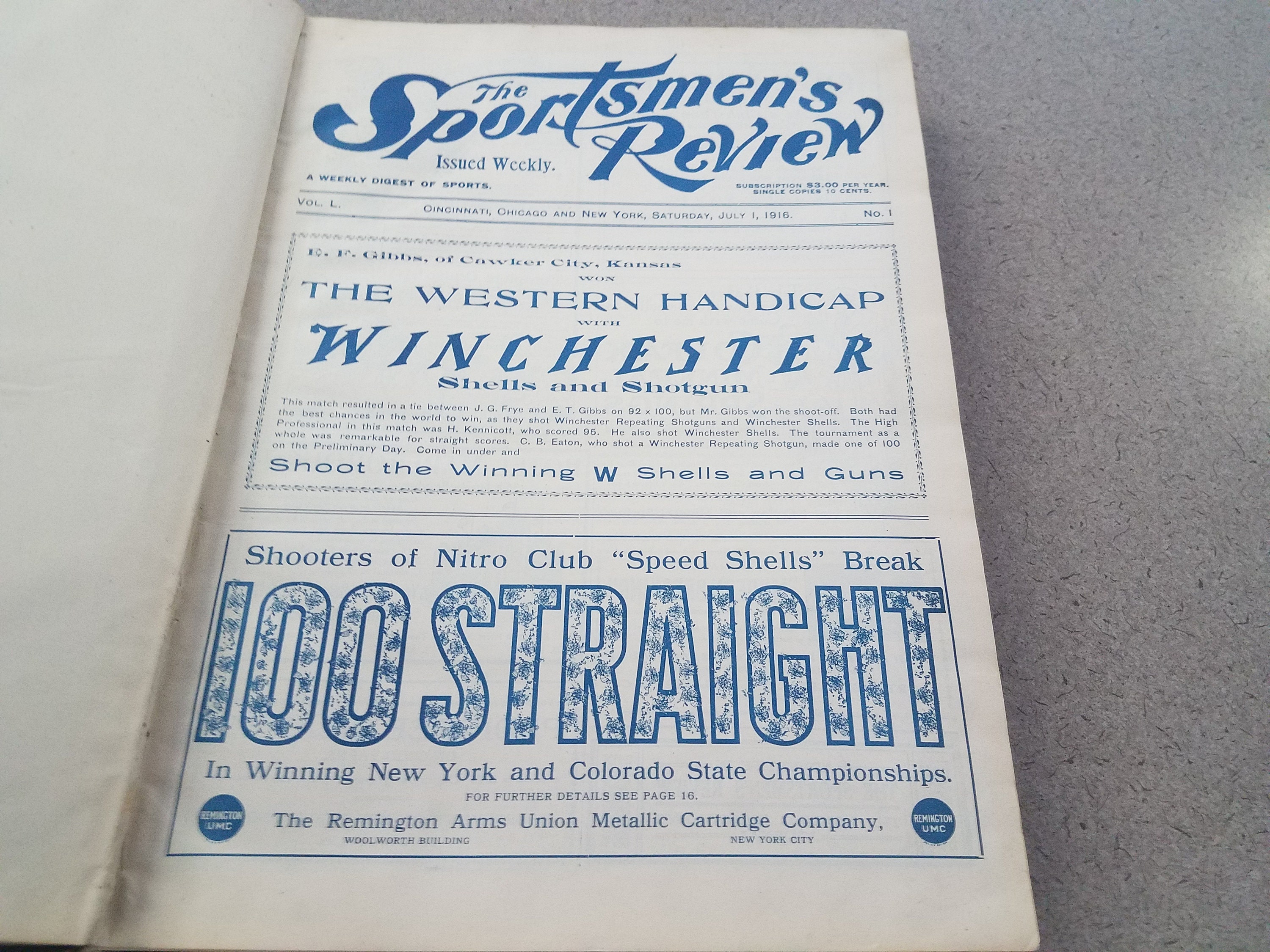 1916 Set of 27 Sportsmen's Review Magazines Trap Shooting Etsy UK