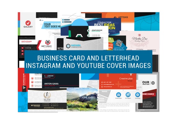 Business Card Design Letterhead Branding Package Instagram Etsy
