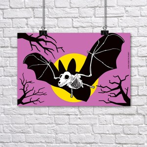 Bat Skeleton Poster