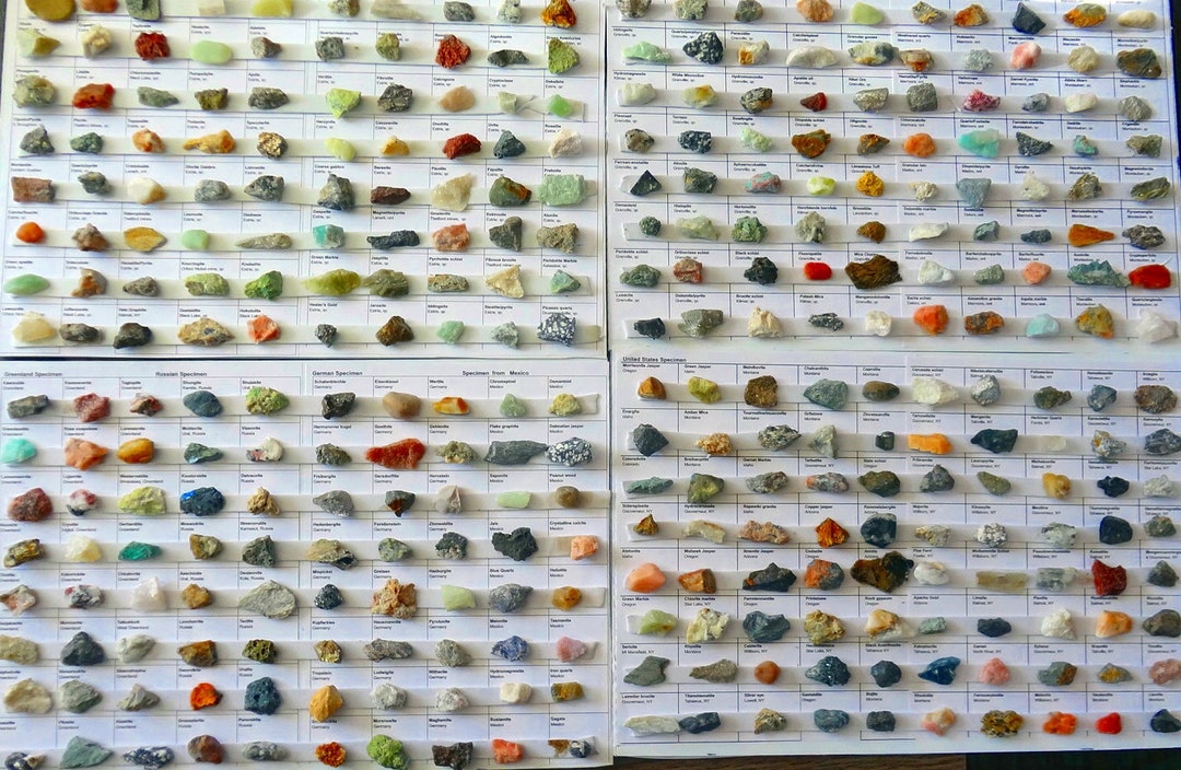 1200 Rocks and Minerals Collection (15 Mm) - Etsy