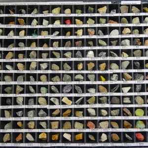 288 Stück Classroom Rocks & Minerals Collection Sedimentär, Eruptiv, Metamorph