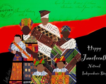 Juneteenth Original Digital Art celebrating Black History