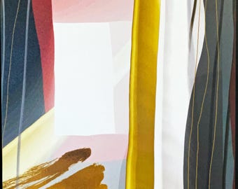 The Rule is Golden Abstract Art Print, African American Artist