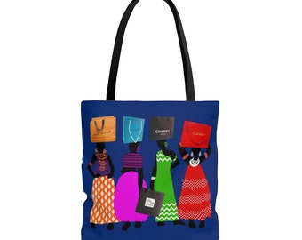 Bag Ladies are in the Bag! ToteBag that is!, African, Black Girl Magic, Shopping