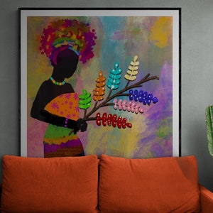 I Put a Spell On You, Black girl magic, giclee print, original Art
