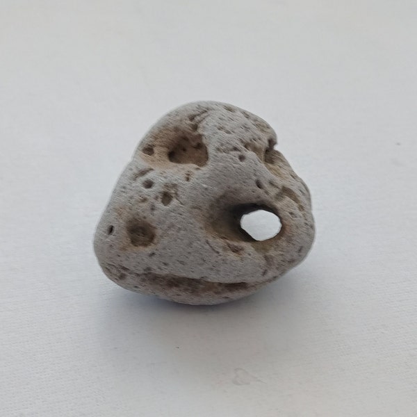 Holey Stone for DIY Supplies Lucky Stone for Creative Projects Home Decor Rare Find from Oporto Portugal