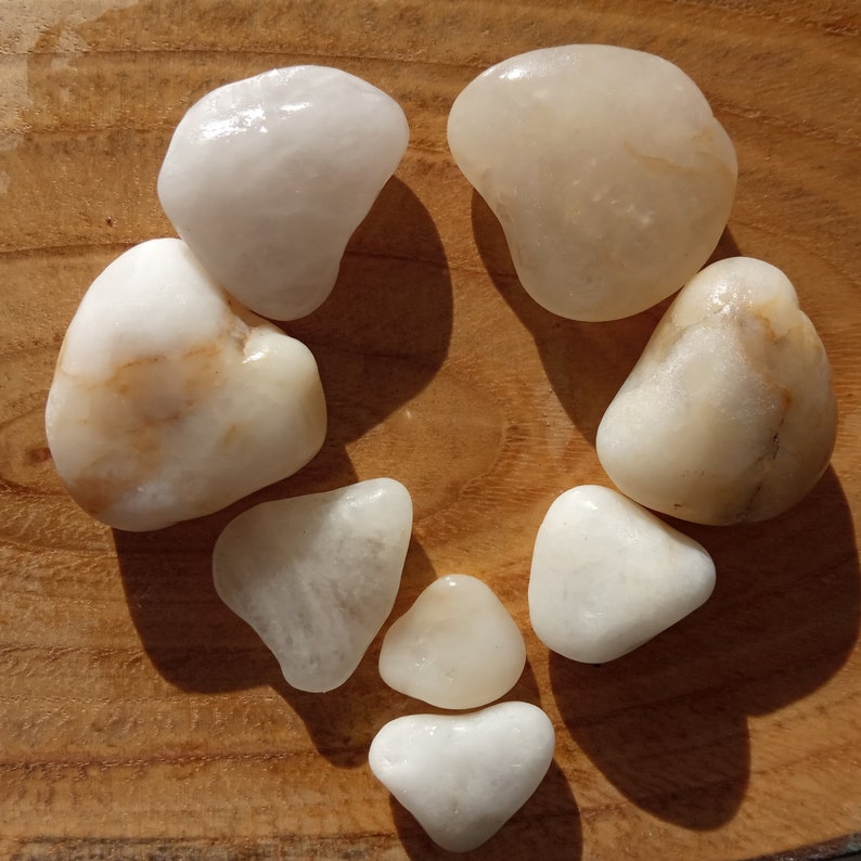 8 Hearts Sea Stone Rare Beach Find Gift from Oporto Portugal Heart Shaped Sea Pebbles White Grey Smoky Colors Quartz