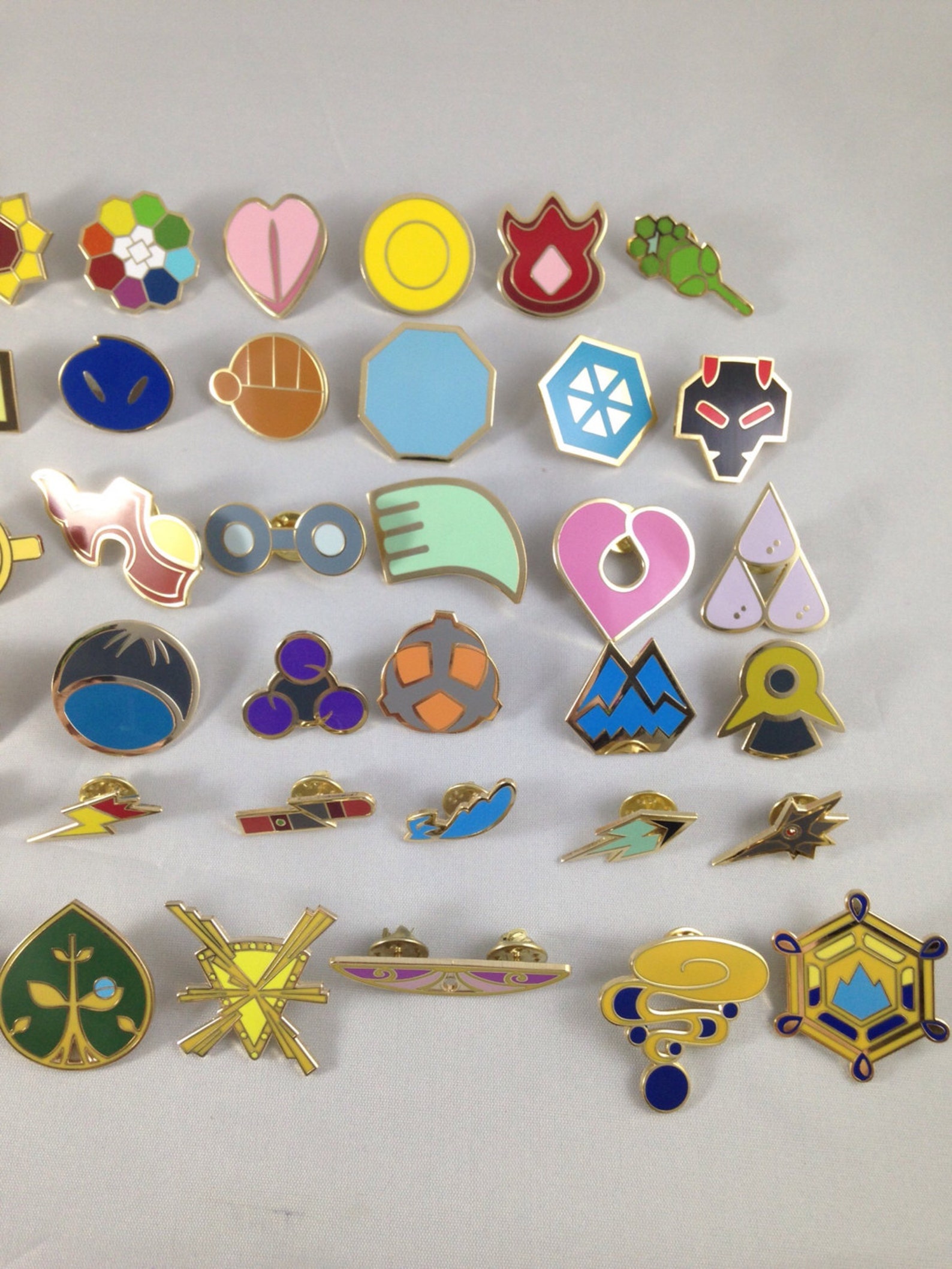 Pokemon Gym Badges Kanto Johto Sinnoh Hoenn Kalos Unova All Etsy