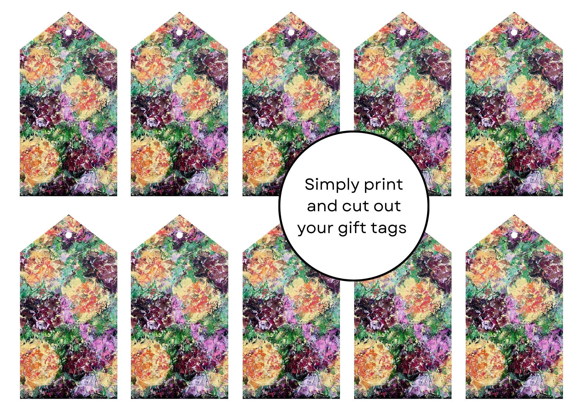 Printable Gift Tags Digital Download | Print at Home Instant Download ...